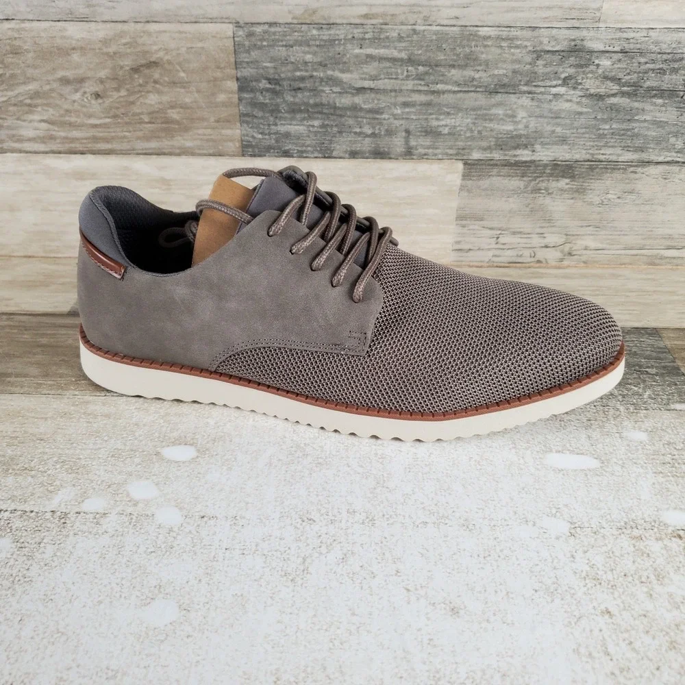 Dr Scholls Sync Mens Oxford Shoes Sz 10 M Running Gray Mesh Lace‎ Up Sneakers